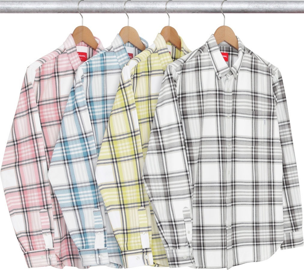 Box Plaid Flannel Shirt